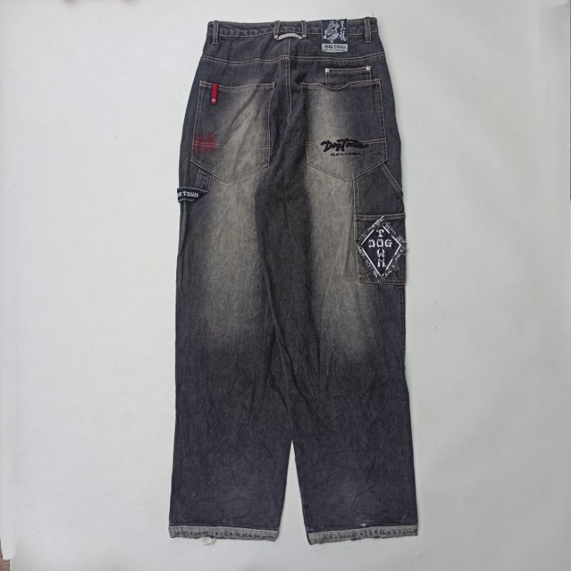 VINTAGE CARPENTER BLACKWASH DOGTOWN BLACK DRAGON NOT JNCO EVISU FUBU SOHK SOUTHPOLE PANTS