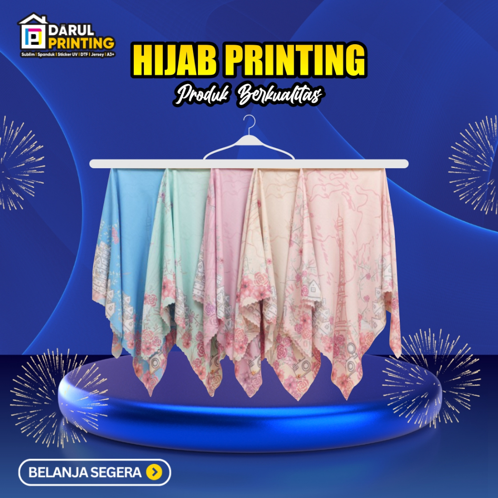 HIJAB PRINTING CUSTOM / KERUDUNG PRINT