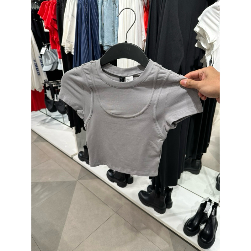 Tshirt crop h&m sale