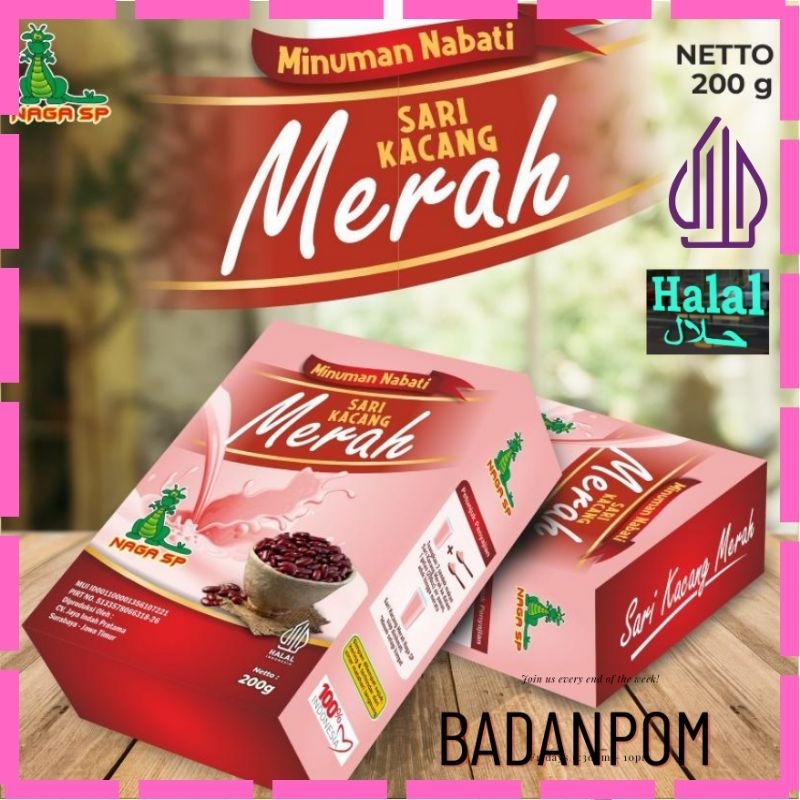 

Sari kacang merah bubuk NagaSP 200gr BELI 2 GRATIS 1