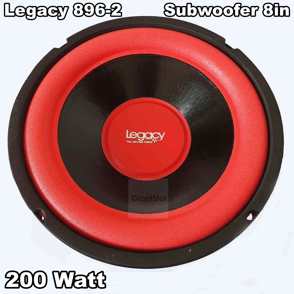 SPEAKER SUBWOOFER LEGACY 8inch 8in DOUBLE COIL LG 896-2 LG 896 2 SUBWOOFER 8 Inch
