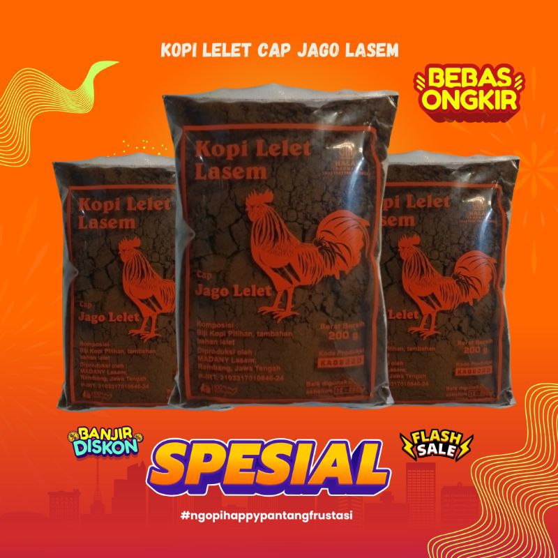 

PROMO TERMURAH Kopi Lelet Lasem cap Jago 200 gram