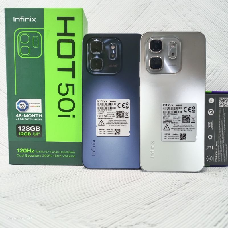 Infinix Hot 50i 6/128 GB Handphone Second Bekas Fullset