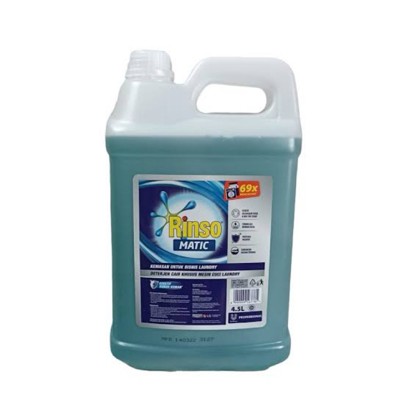 [ORIGINAL] Rinso Matic Professional Liquid Deterjen 4.5 L
