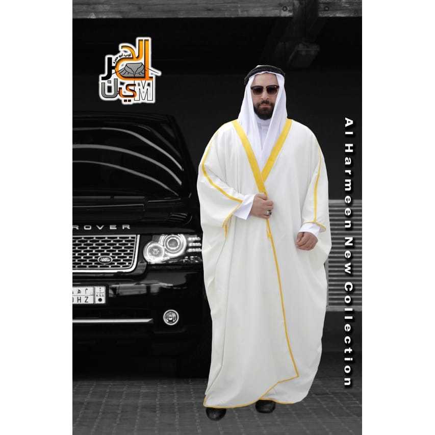 BISHT LUARAN JUBAH BHIST JUBAH LUARAN JUBAH RAJA LUARAN JUBAH RAJA ARAB (Ready Stok)