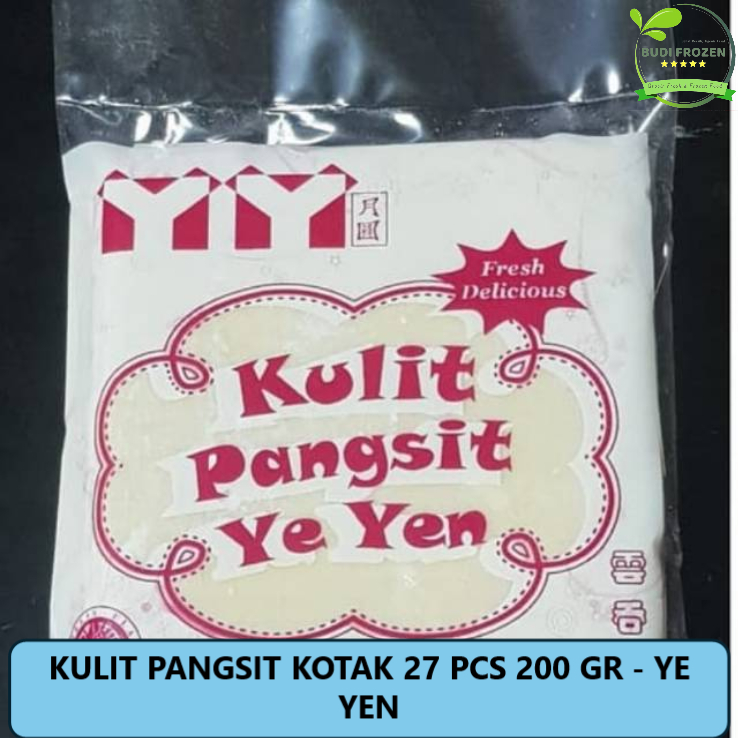 

KULIT PANGSIT KOTAK 27 PCS 200 GR - YE YEN