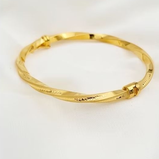 Gelang Bangle Emas Asli Plintir Gold 8k