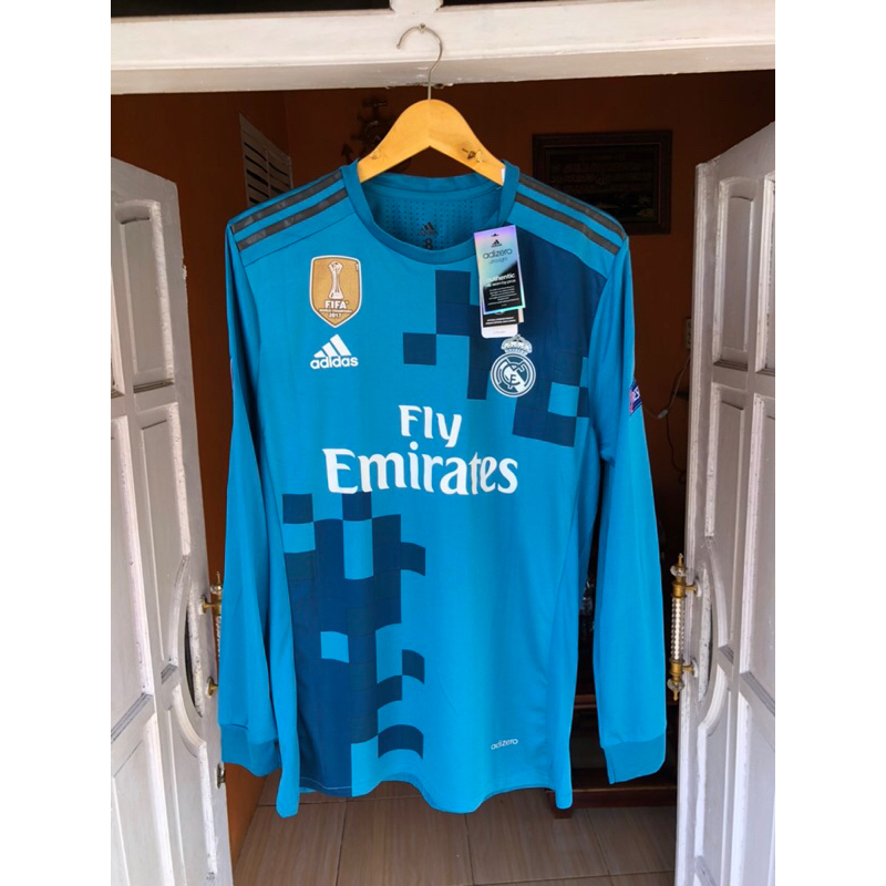 JERSEY REAL MADRID PLAYER ISSUE AWAY LS 2017-2018 FULL HK