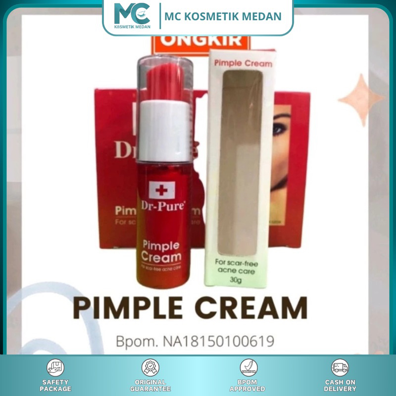 DR PURE-PIMPLE CREAM ACNE CARE-Pelembab Wajah kulit berjerawat