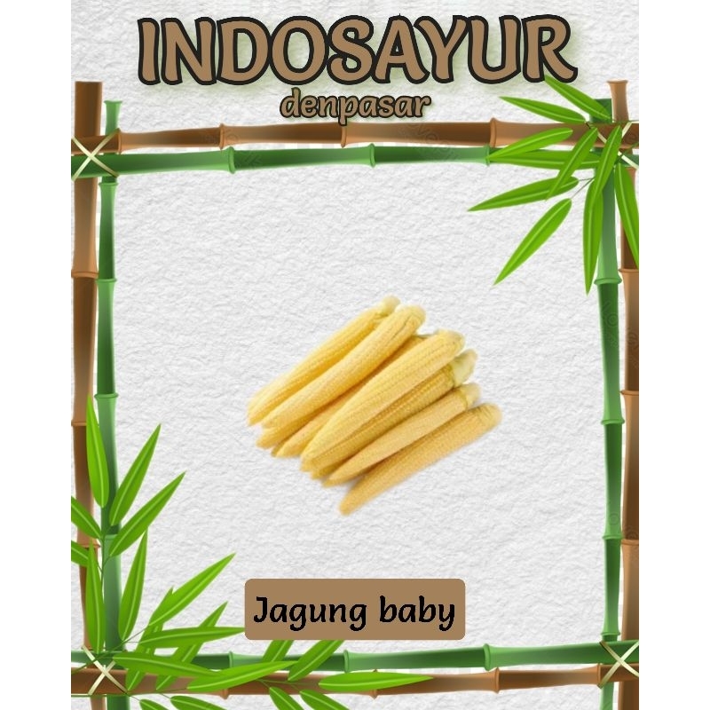 

Jagung baby / baby corn 100g _ INDOSAYUR