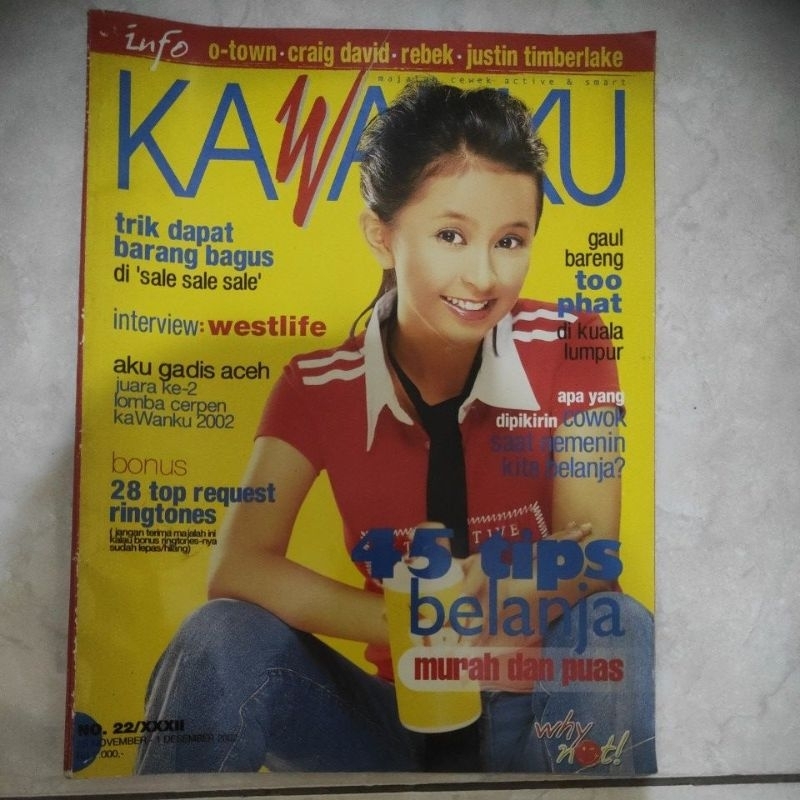 Majalah Kawanku 25 November - 1 Desember 2002 cover Diana