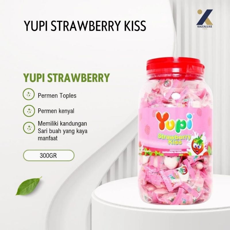 

(Ready) Permen Yupi Strawberry Kiss Jar