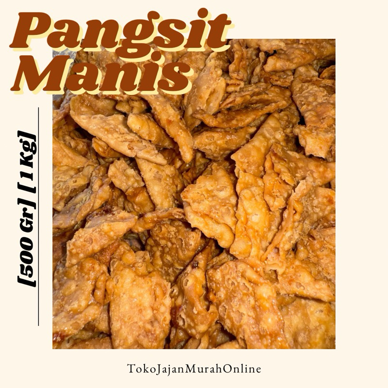 

Pastel Segitiga Pangsit Lipat Manis Gurih Renyah [500 gr] [1 kg]