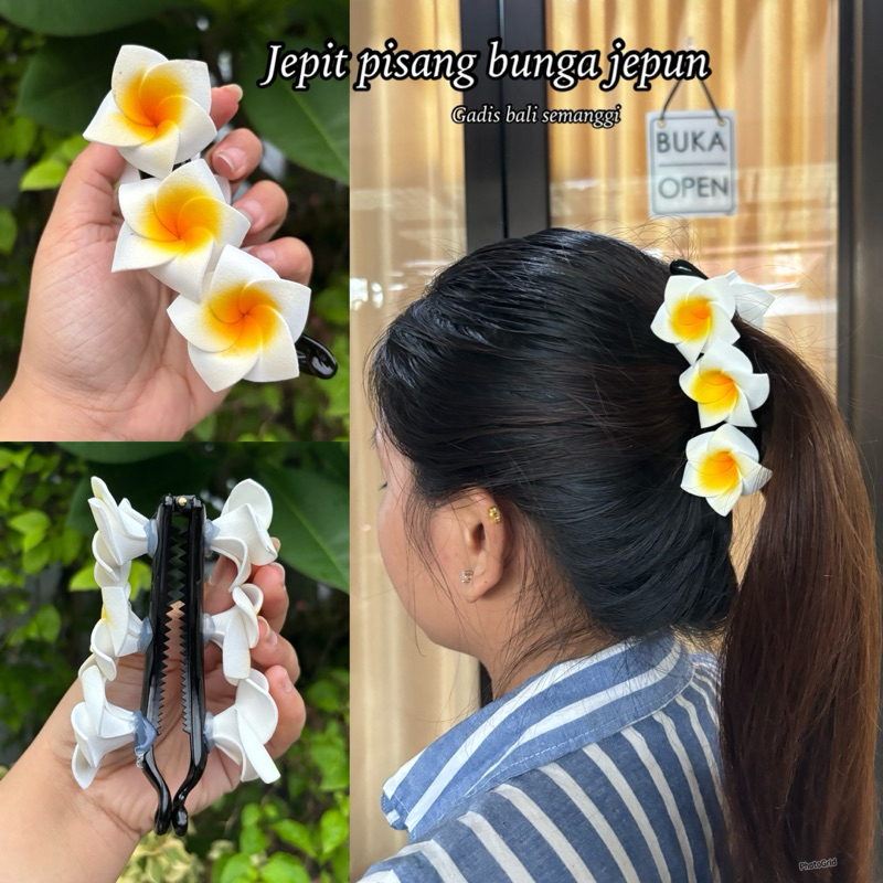 jepit pisang bunga jepun/ jepit rambut