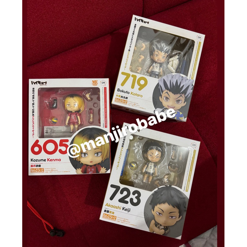 NENDOROID HAIKYU HAIKYUU - KOZUME KENMA , BOKUTO KOUTARO, AKAASHI KEIJI