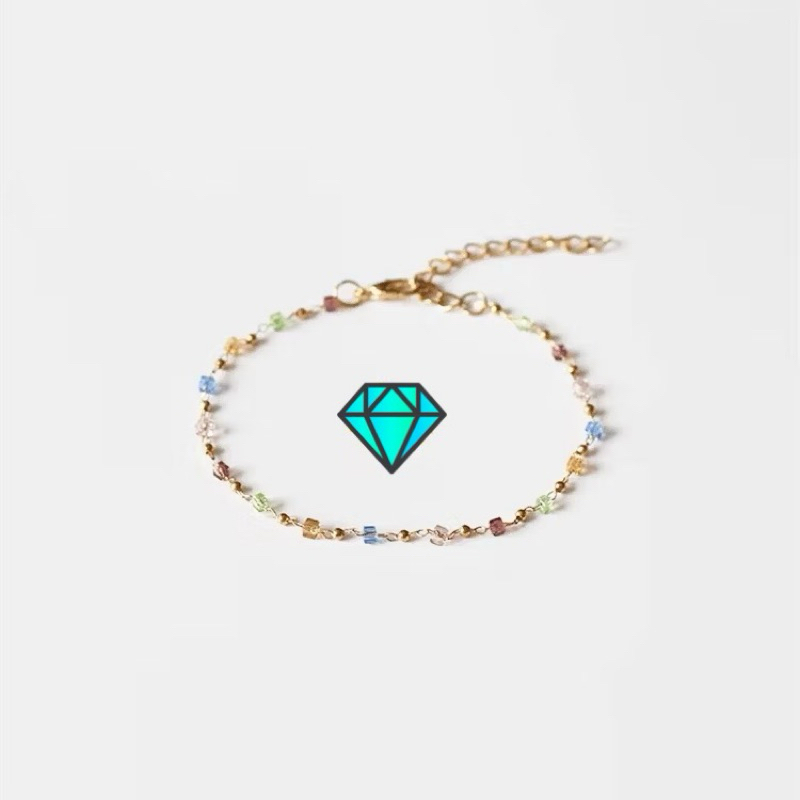 Gelang Wanita Titanium Lapis Emas 18k