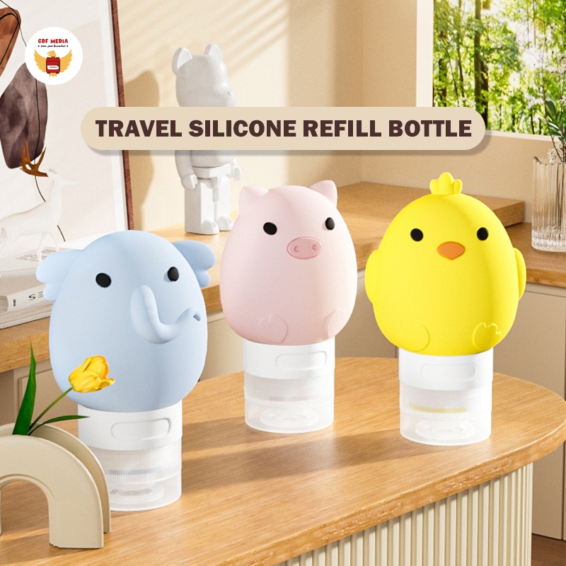 Cute Animal Silicone Travel Bottle 60 ml
