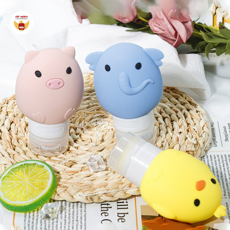 Cute Animal Silicone Travel Bottle 60 ml