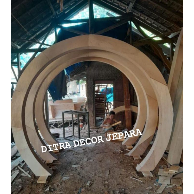 Pintu masuk pelaminan / Pintu masuk wedding / Pintu masuk Dekorasi / Pergola pintu masuk / Pintu mas