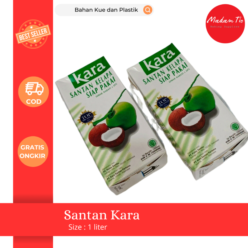 

Santan Kara 1 liter 1 pcs