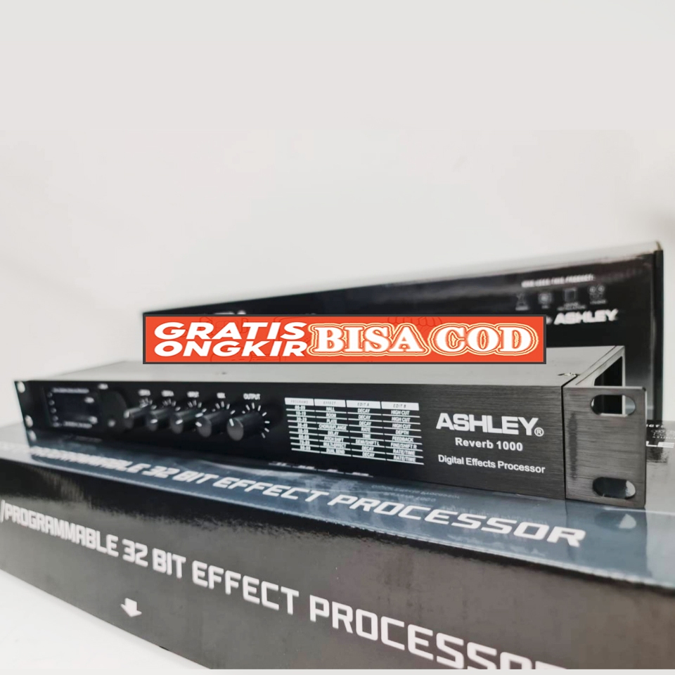 EFEK VOCAL ASHLEY REVERB 1000 /REVERB 3000 REVERB1000/REVERB3000