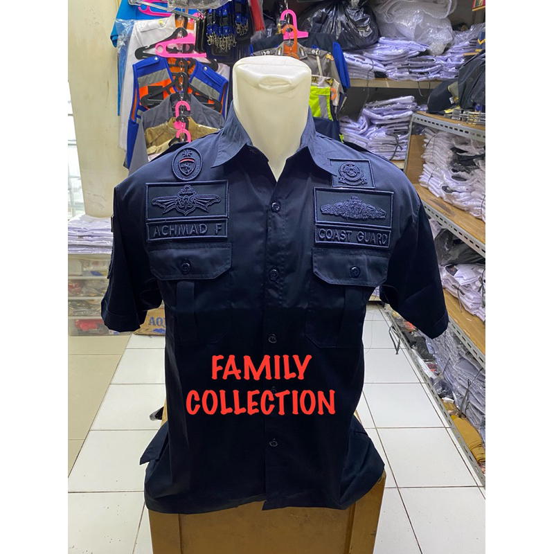 SERAGAM COAST GUARD BORDIR TIMBUL