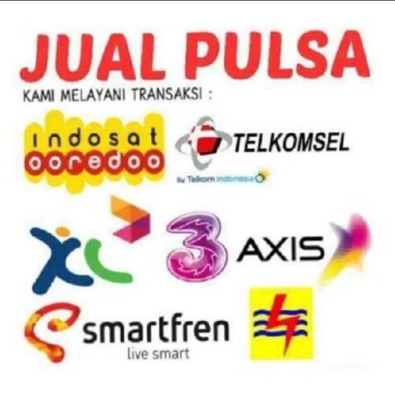 PULSA 1000 Minimal Order 100 ALL OPERATOR TELKOMSEL, SMARTFREN