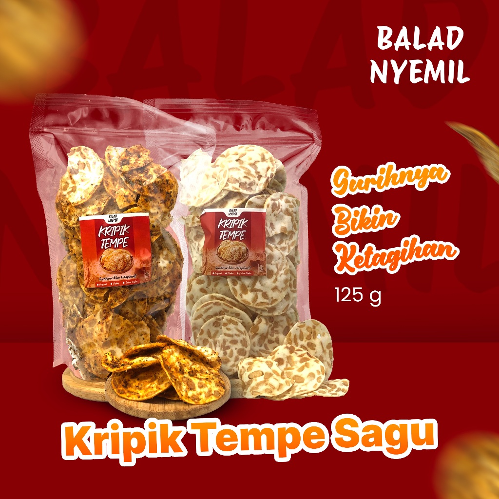 

Keripik Tempe Sagu Gurih by Balad Nyemil 125g