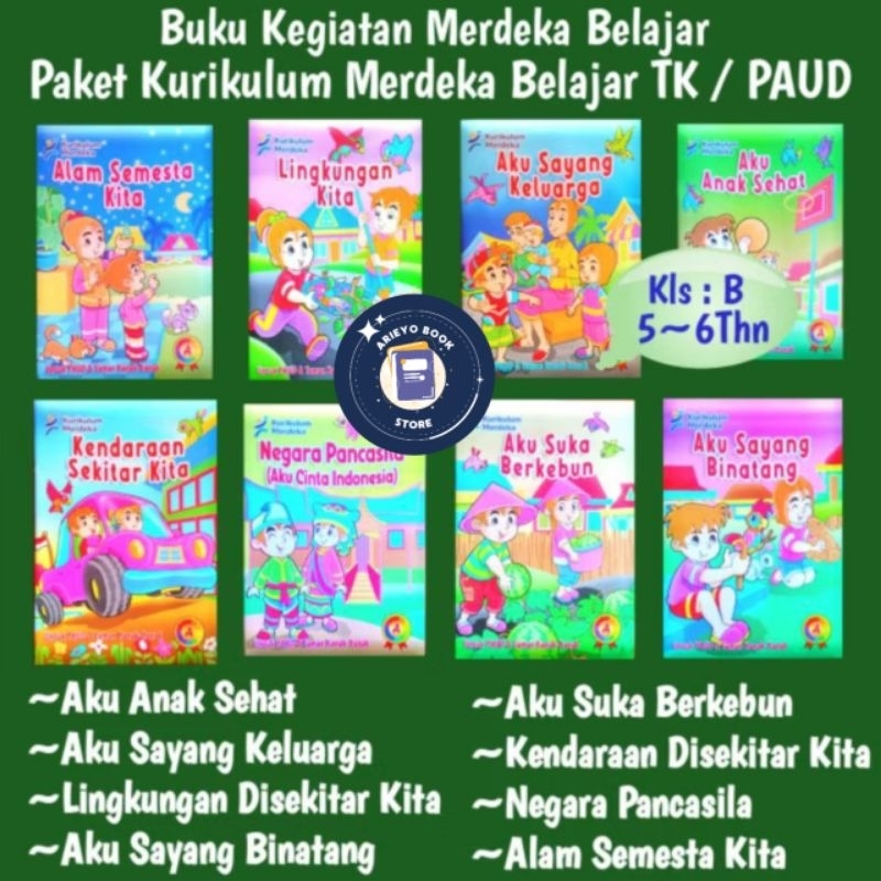 BUKU TK PAUD KURIKULUM MERDEKA BELAJAR | TK A TK B