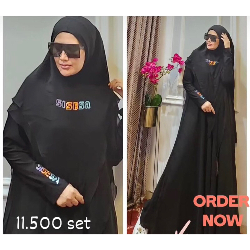 [SALE] SET GAMIS & KHIMAR SISESA KD 3D ELEGANT SWARO LOOK SISESA