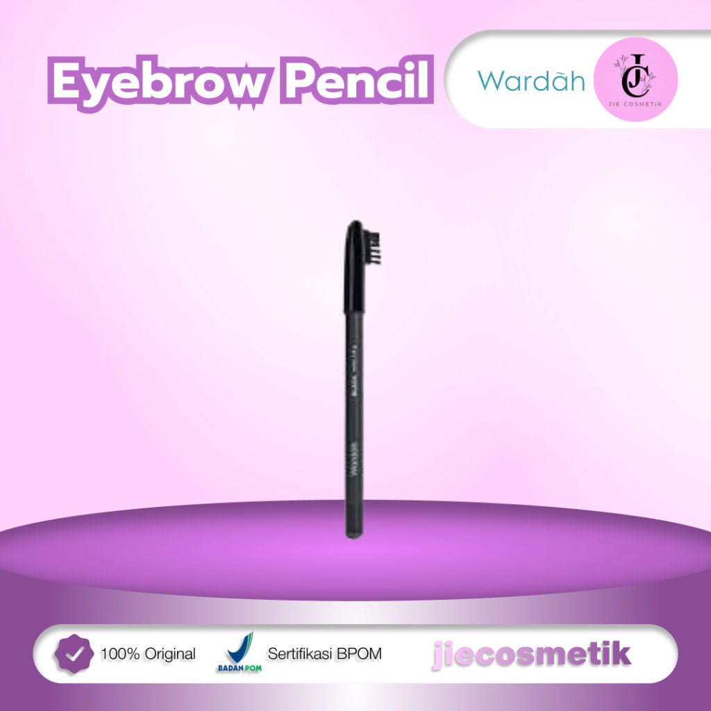 Wardah Eyexpert Eyebrow Pencil 1.14 g | Pensil Alis | Coklat | Hitam