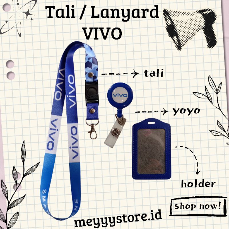 

READYYY Tali Gantungan ID CARD VIVO / Lanyard VIVO Desain Baru [STOCK MELIMPAH] Termurahhh Harga Grosir!