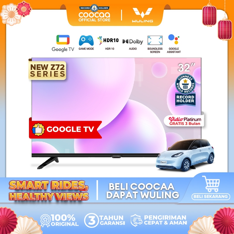 [Google TV] COOCAA 32 inch Smart TV - Digital TV - Netflix/Youtube - Google Assistant - Dolby Audio 