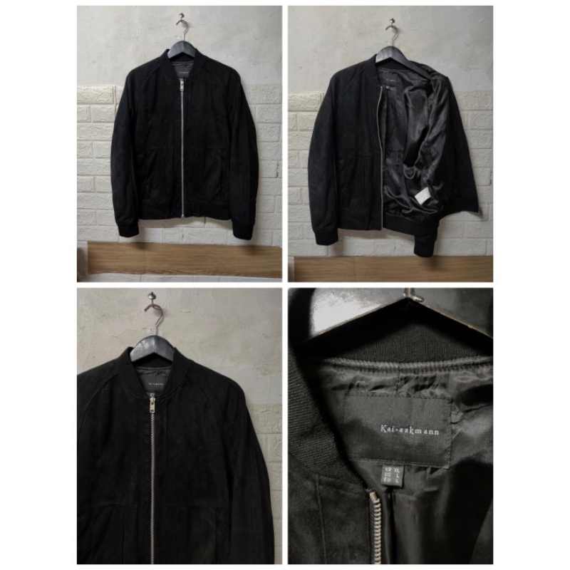 Jaket Bomber Suede Kai - aakmann
