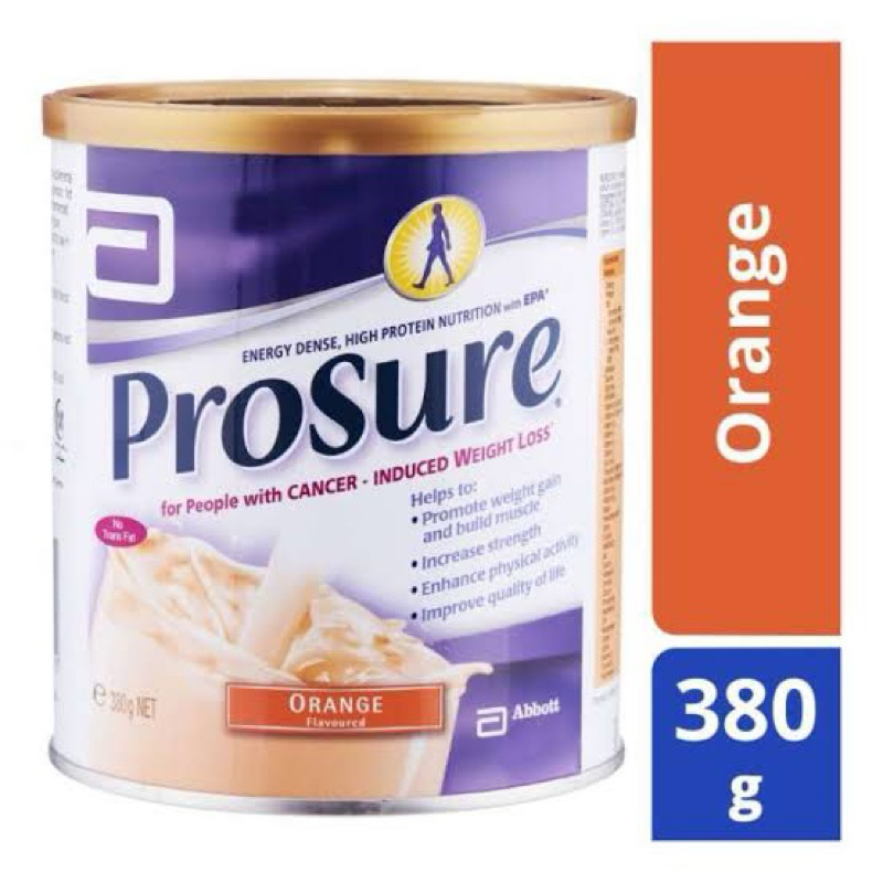 

prosure susu kanker 380gr rasa orange