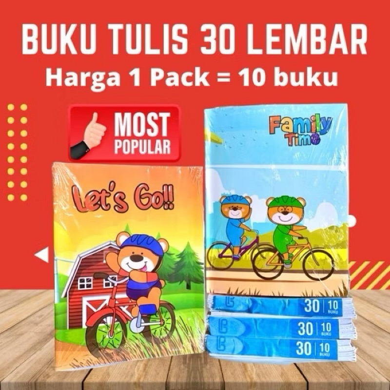 

MDY - 1 pak (10 buku) BUKU TULIS PAS ISI 30 lembar