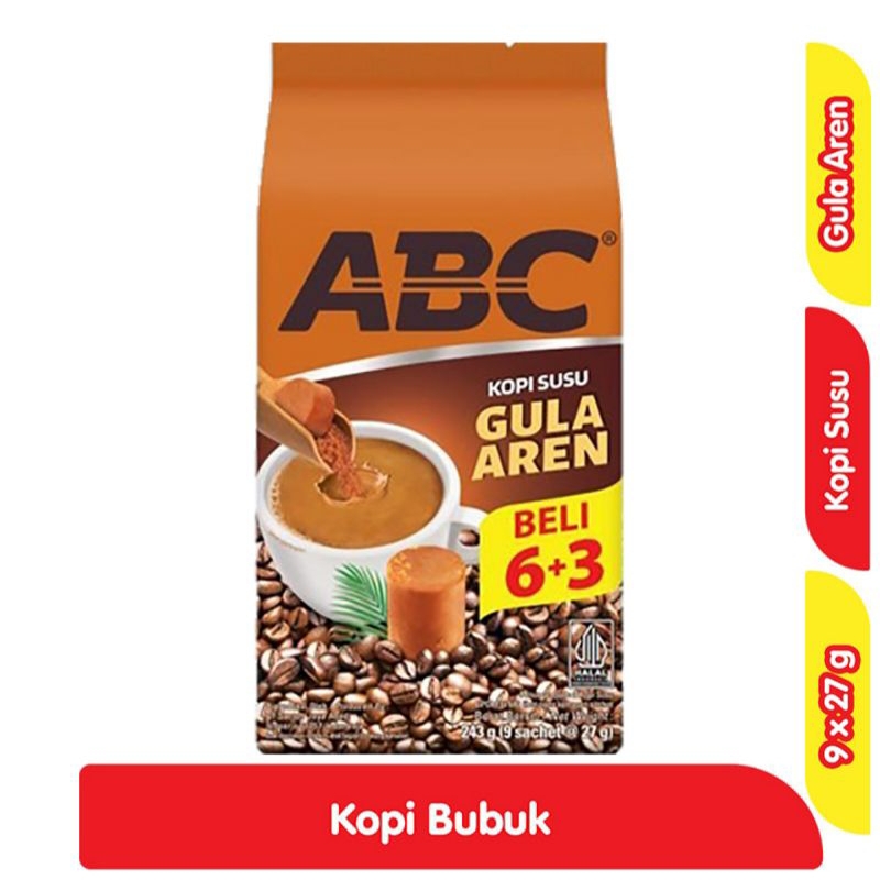 

ABC Kopi Susu Gula Aren 9 x 27 g