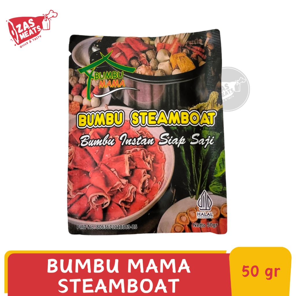 

BUMBU MAMA STEAMBOAT 50GR | Bumbu Instant Siap Saji | Suki Shabu-shabu