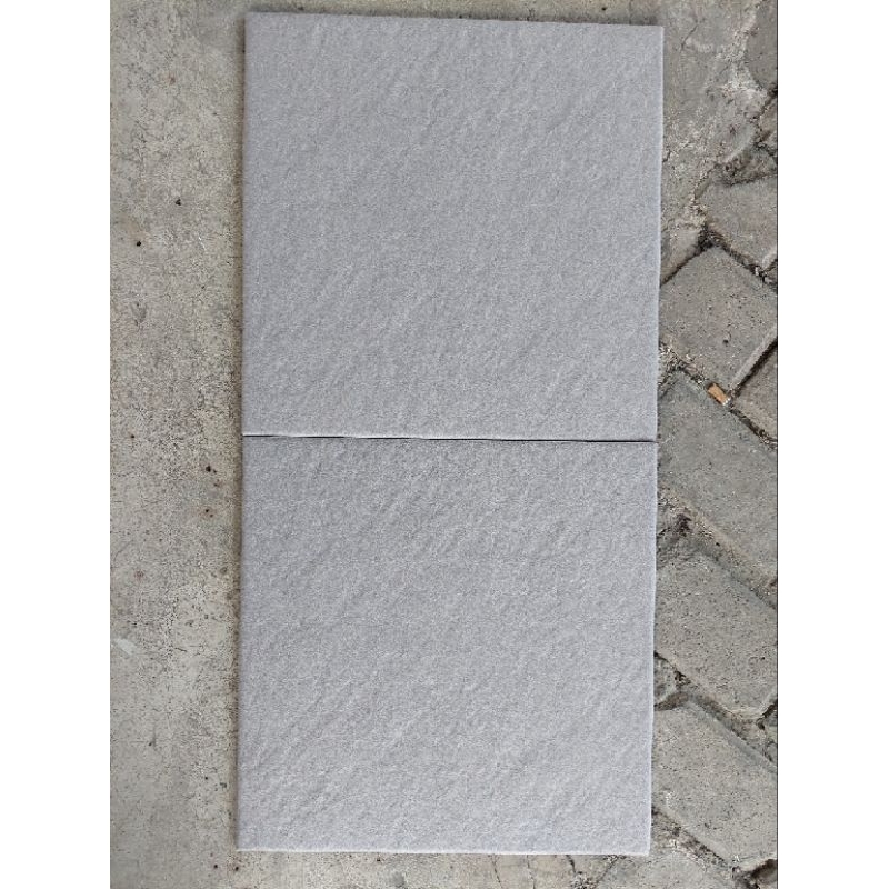KERAMIK LANTAI KASAR GARASI KAMAR MANDI IMPRESSO ROCKY GREY 40X40 KW1