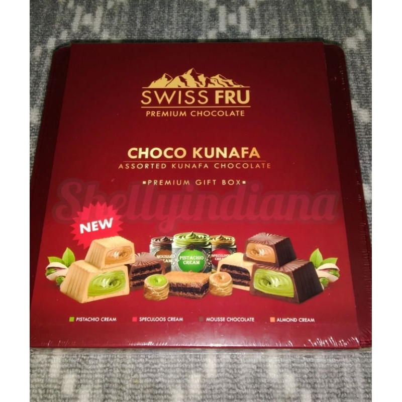 

choco kunafa mix,PREMIUM GIFT BOX,1 box ada 8 varian rasa,sangat cocok untuk gift