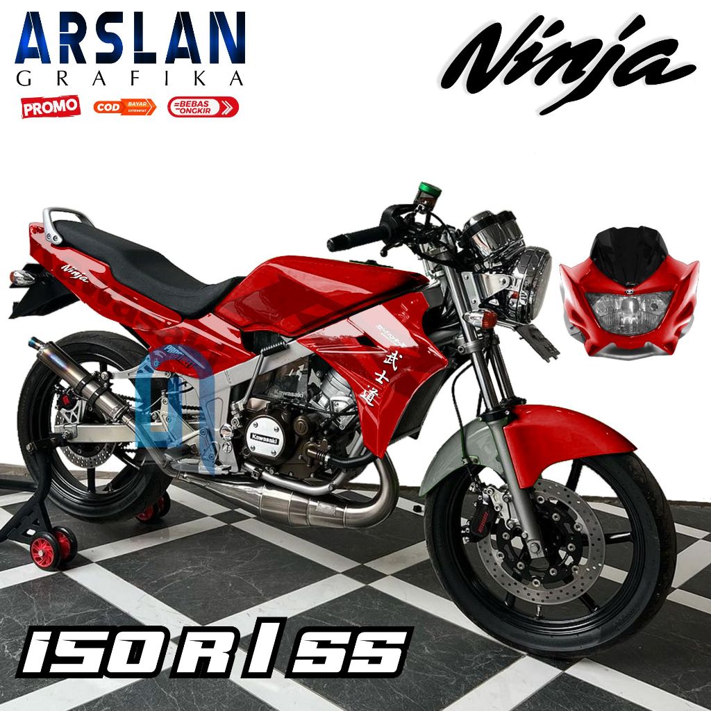Stiker Ninja R 150 SS Old Full Body Decal Ninja 150 SS Full Body Variasi / Desain Polos