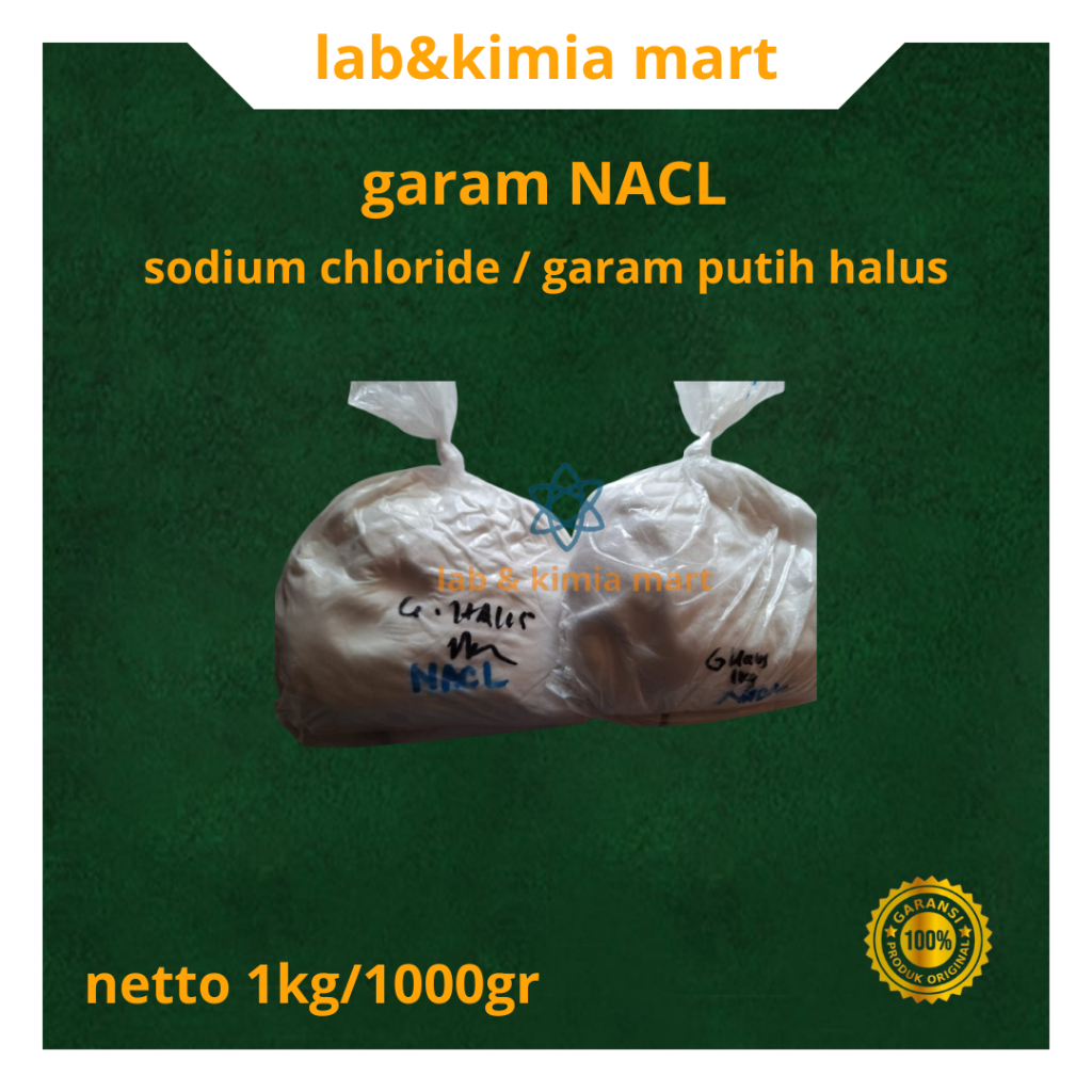 Garam Halus NACL Non yodium / Garam NACL Industri / NACL import putih bersih