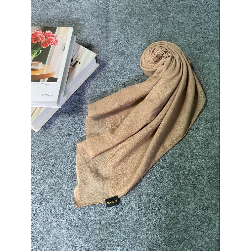 HIJAB PARIS BASIC | ANTI LETOY | SEGI EMPAT ASH BROWN