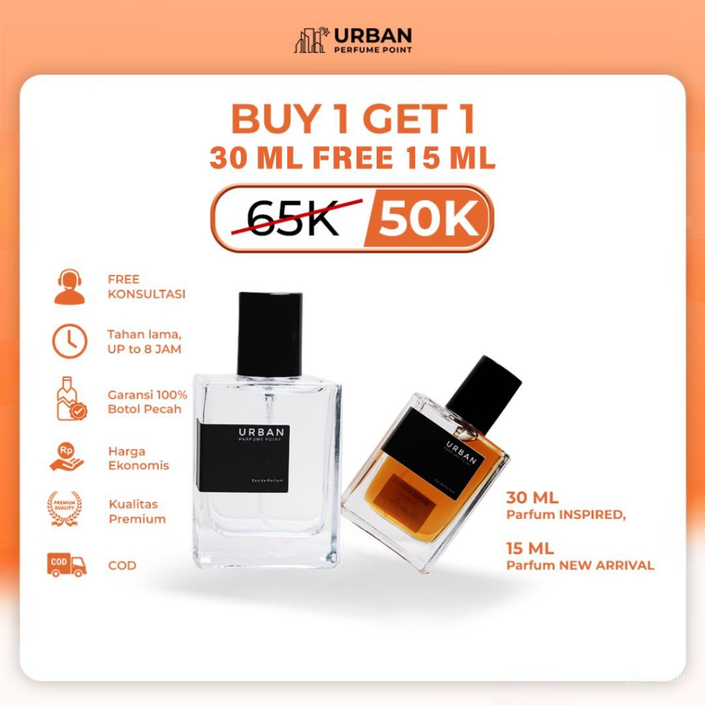 BUY 1 GET 1 Urban Parfum Point Parfum Wangi Tahan Lama - Parfum Unisex - Bebas Pilih Aroma