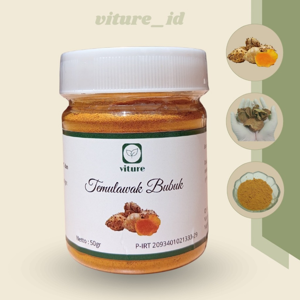 

Viture Temulawak Bubuk 50 gr Murni 100% Original Tanpa Campuran Untuk Minuman Untuk Penambah Nafsu