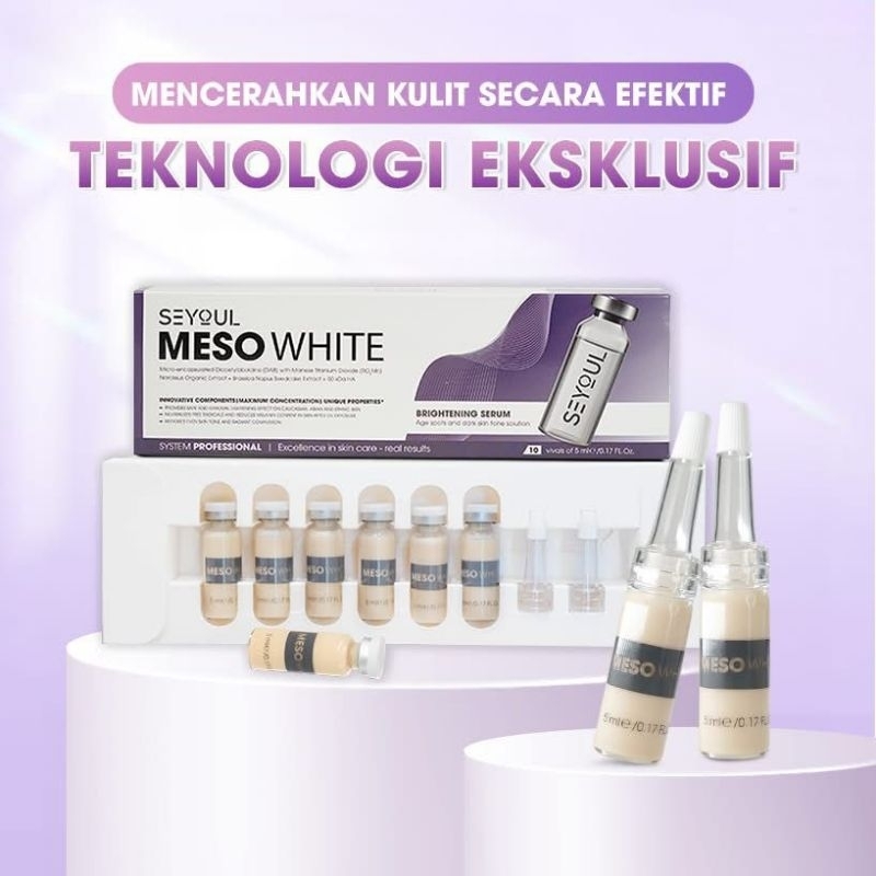 SEYOUL MESO WHITE BRIGHTENING TEKNOLOGI SULAM BEDAK