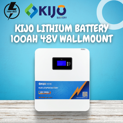 KIJO BATTERY LITHIUM 100AH 48V WALLMOUNT - BATERAI LITHIUM WALLMOUNT KIJO 100AH 48V ORIGINA