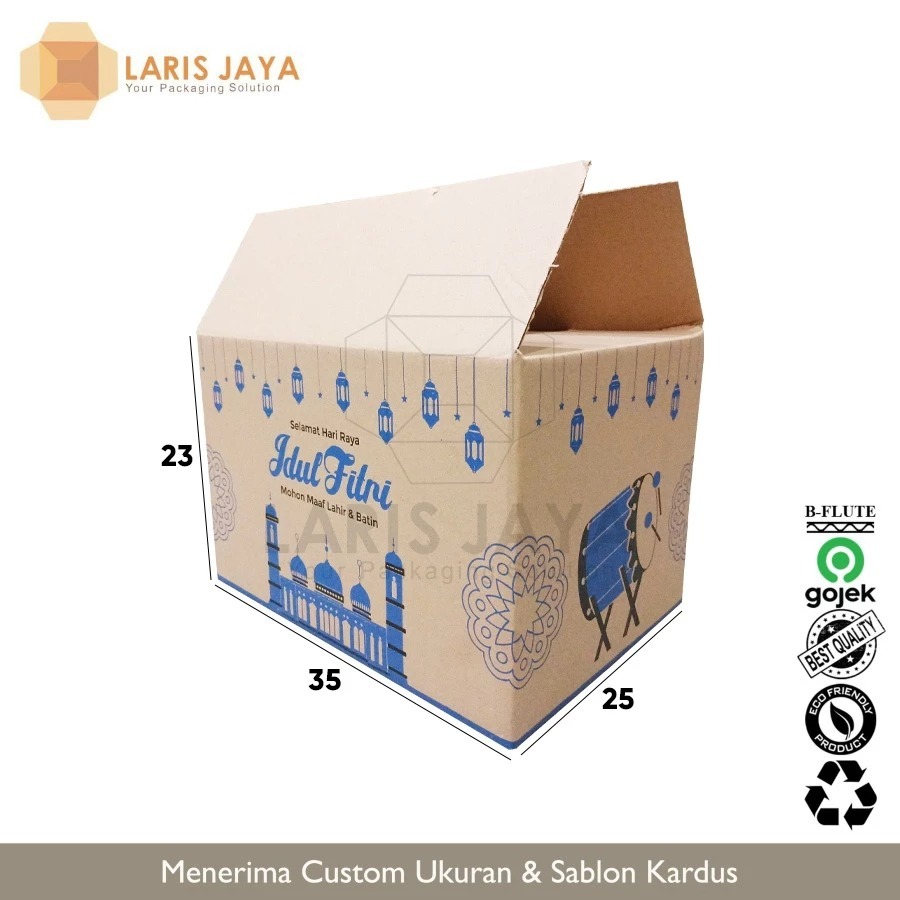 

Box Parcel 35X25X23 Kardus/Parcel Besar/Parcel/Parcell/Lebaran/Parcel lebaran/Idul Fitri/Fitri/Eid Mubarak 35 x 25 x 23 cm
