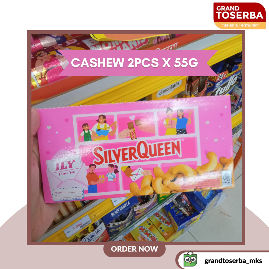 

Silverqueen ILY Cashew 2pcs x55g Special Edition