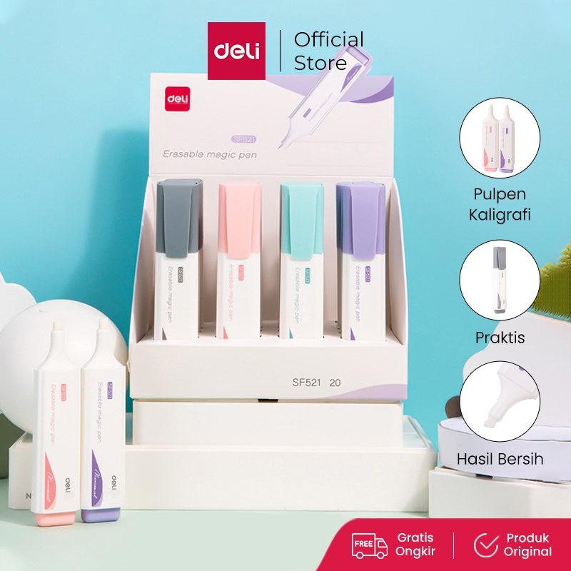 

Deli Penghapus Tinta Pulpen Kaligrafi / Fountain Pen Ink Eraser Praktis Digunakan SF521